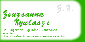 zsuzsanna nyulaszi business card